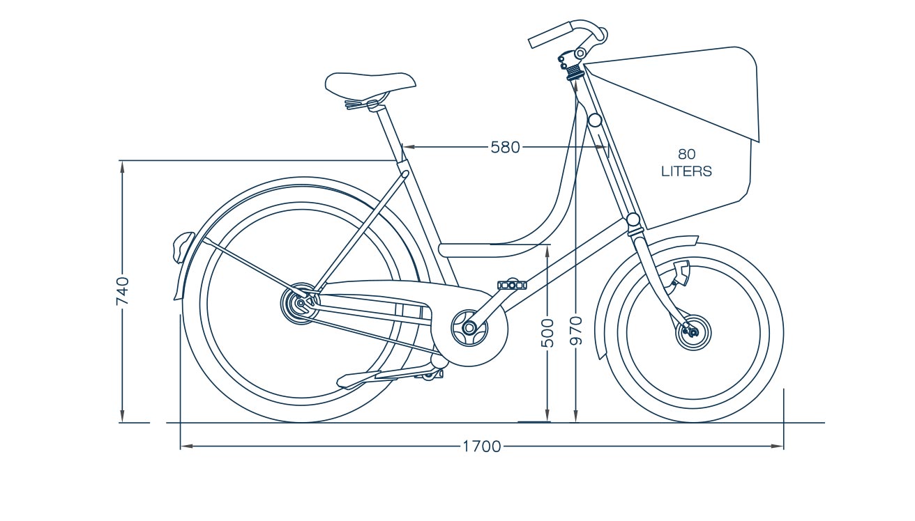 Bicicapace E-Classicona Easy STePS 6100 